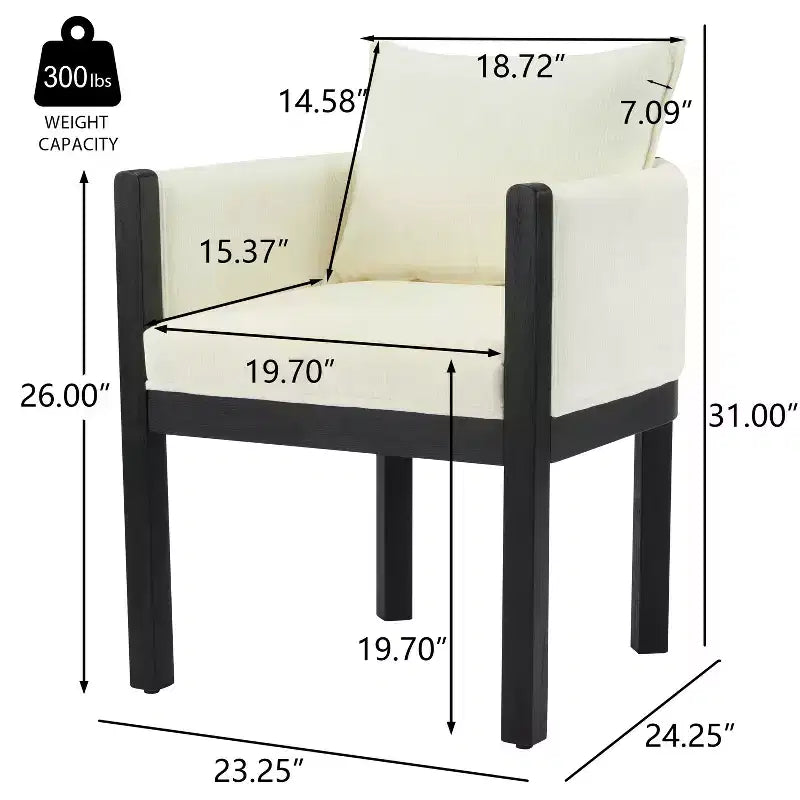 Poltroncine moderne con rivestimento in lino e struttura in legno di gomma (4)