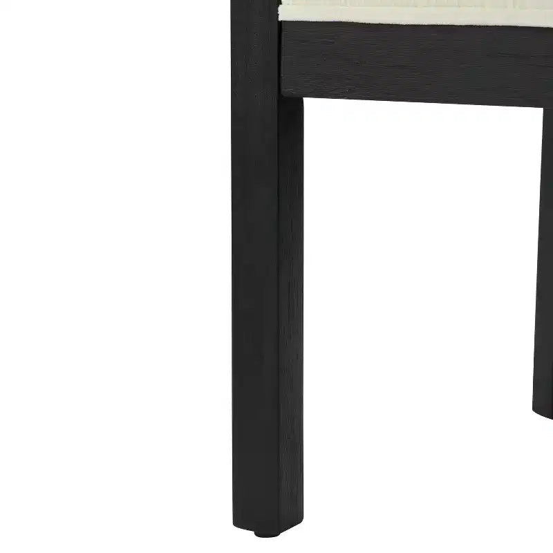 Poltroncine moderne con rivestimento in lino e struttura in legno di gomma (4)