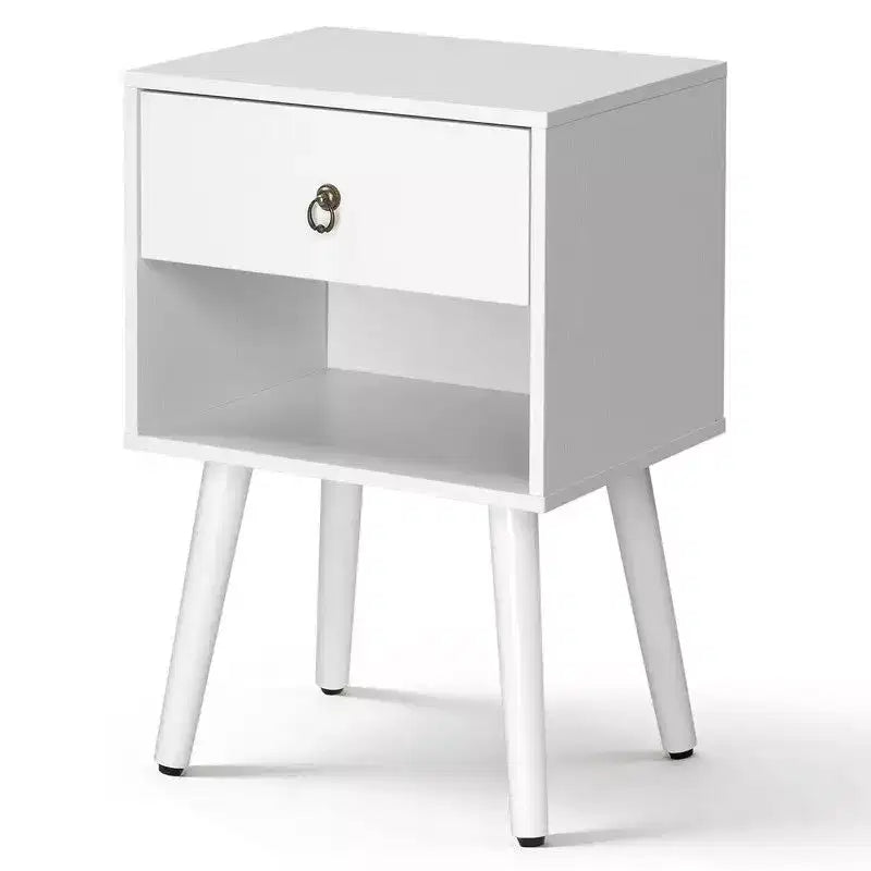 Comodino largo 38 cm - 1 cassetto, ripiano inferiore - 2