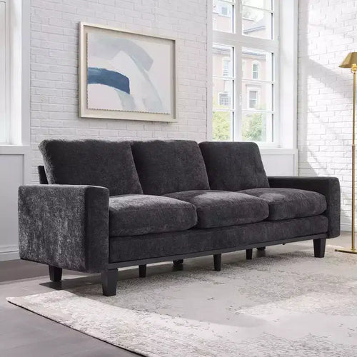 AMERLIFE 3 Seater Sofa 74.8in Deep Seat Couch with Metal Frame Support