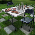 Peakform Metal Folding Chair Black